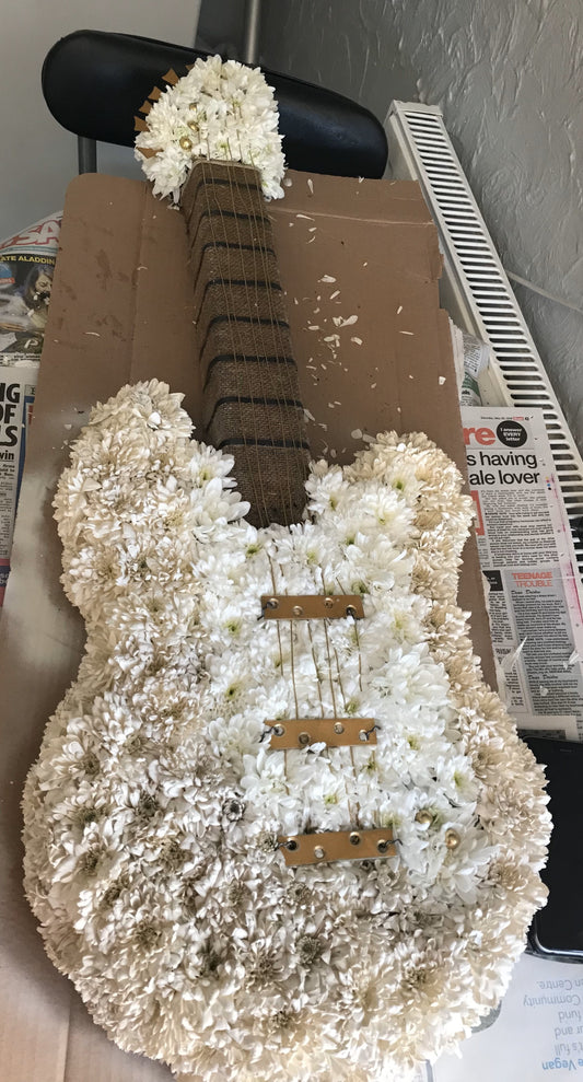 Electric Guitar Funeral Flowers Tribute
